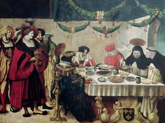 St. Thomas von Aquin (1214-74) und Ludwig IX. (1215-70)